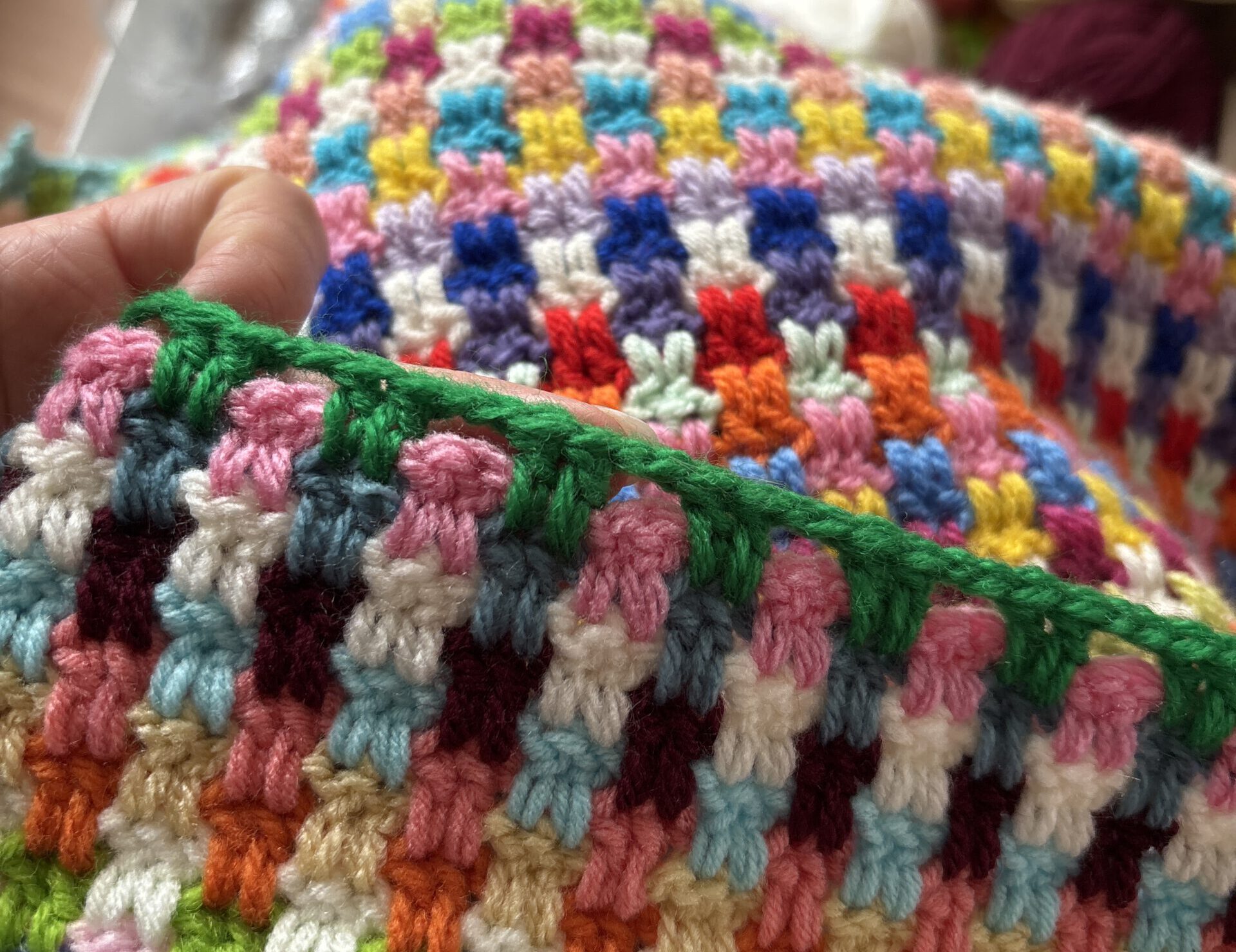 The blanket that was ready before the baby